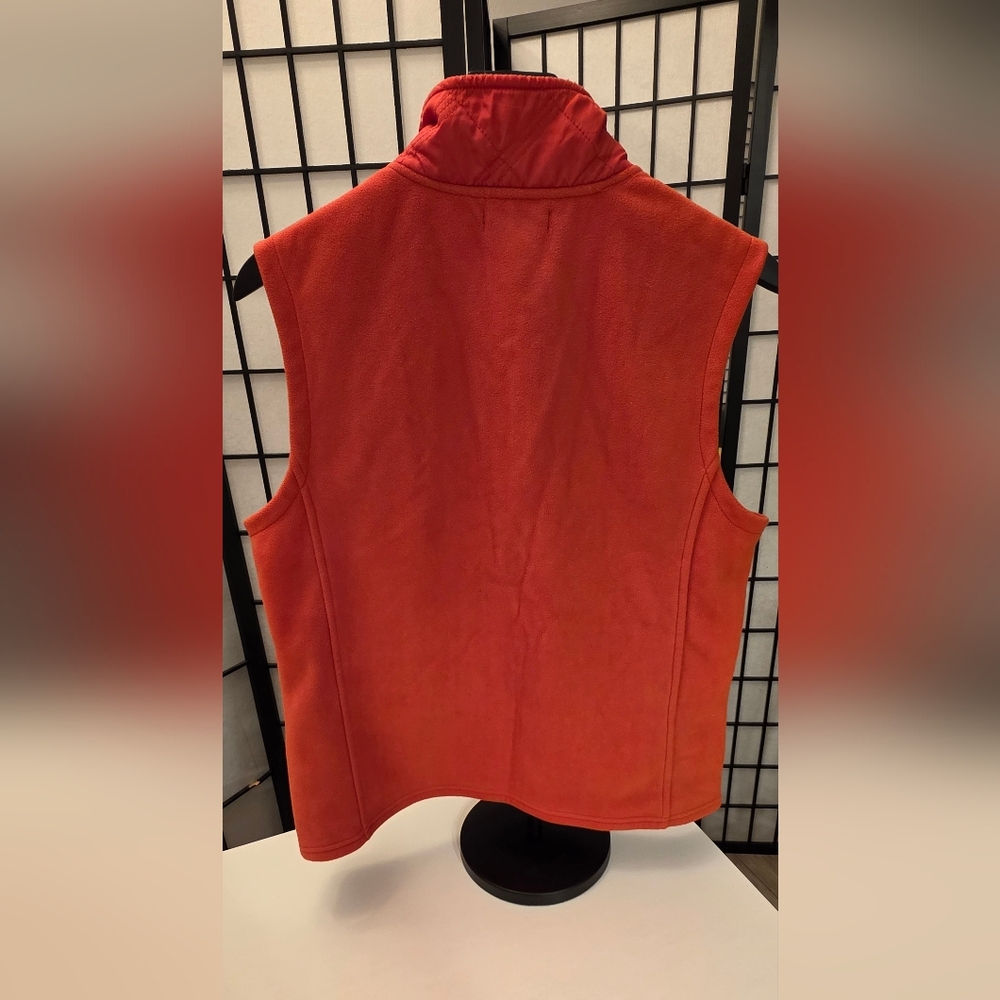 E Studio Women's Quilted Orange Vest ~ Size Large - Picture 4 of 7
